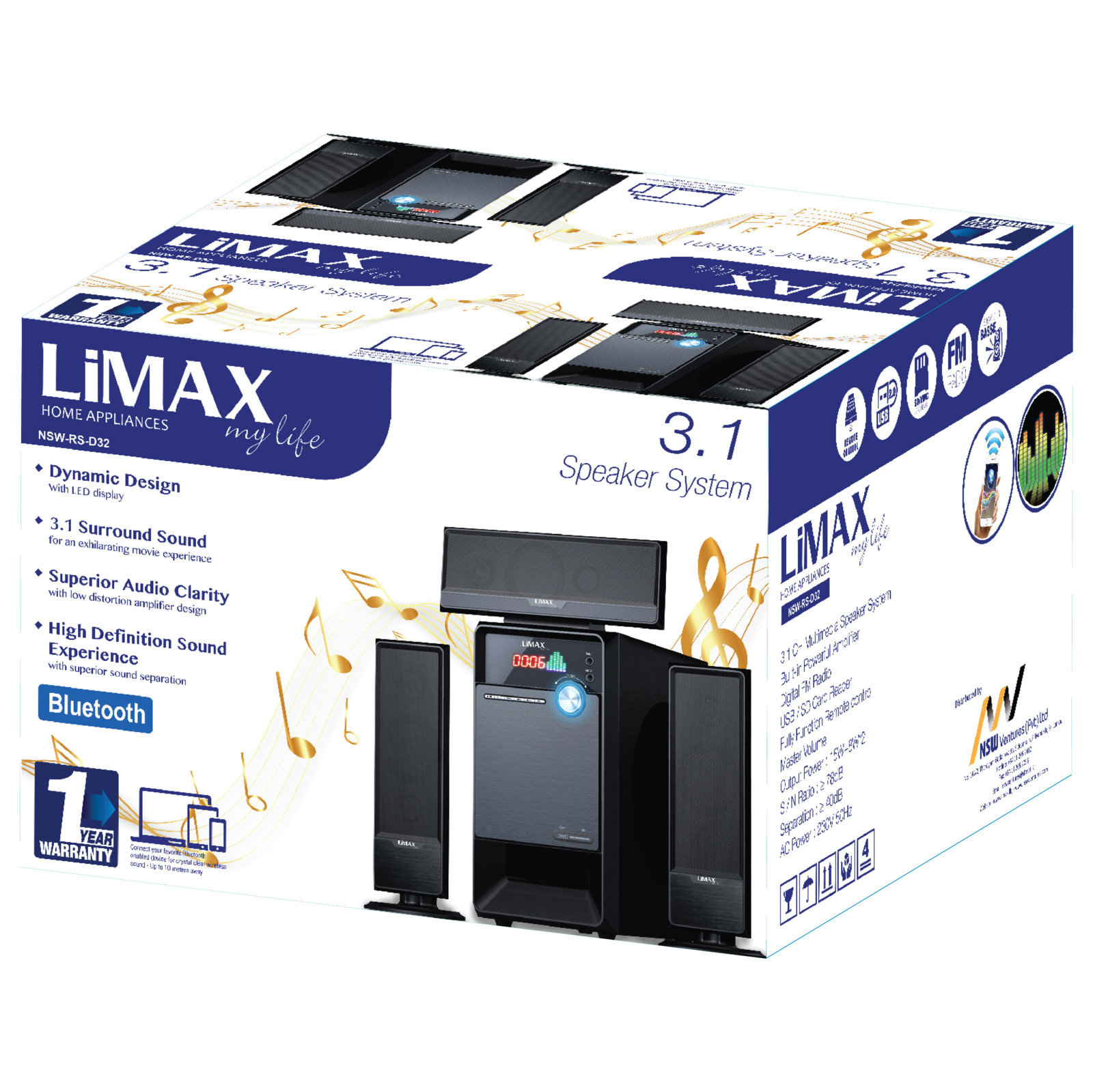 3.1 Multimedia Speaker Box